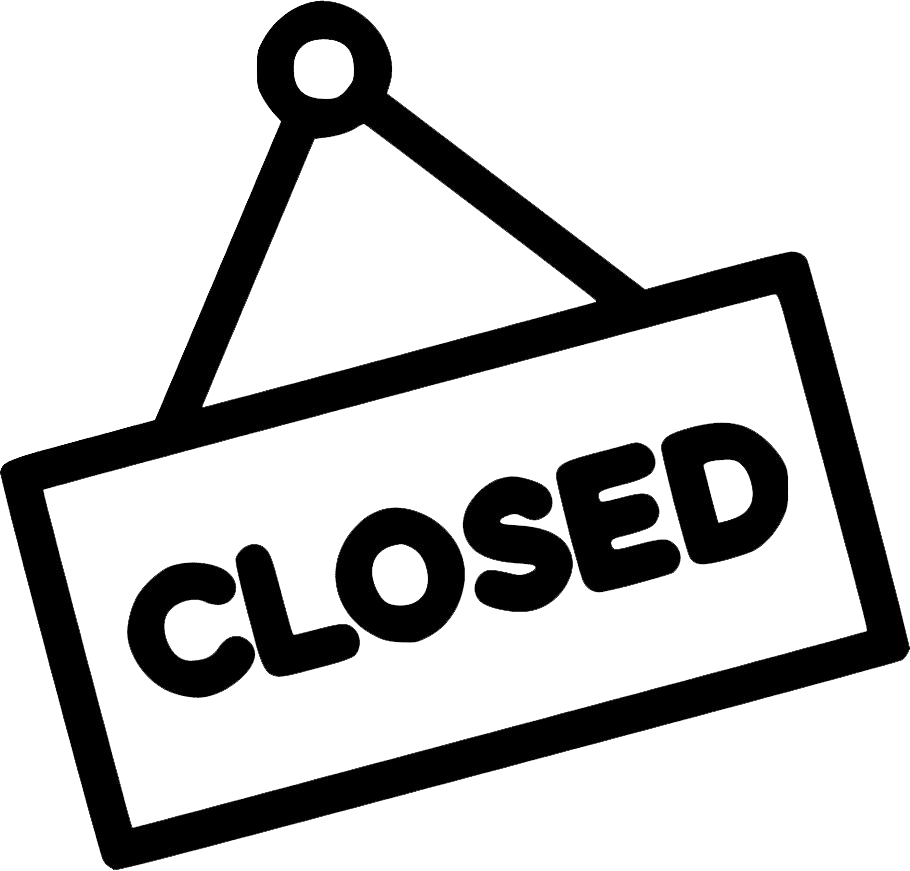closed sign clip art
