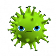 Coronavirus germs png ภาพคุณภาพสูง