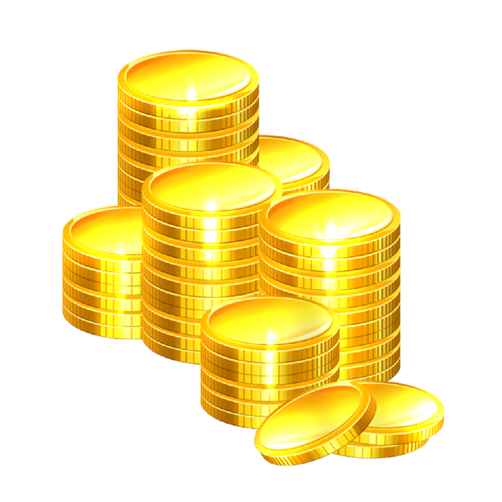 blank gold coin png