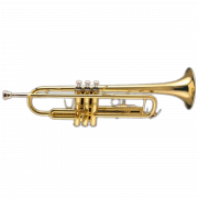 Trumpette en or png clipart