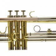 Images PNG de trompette en or