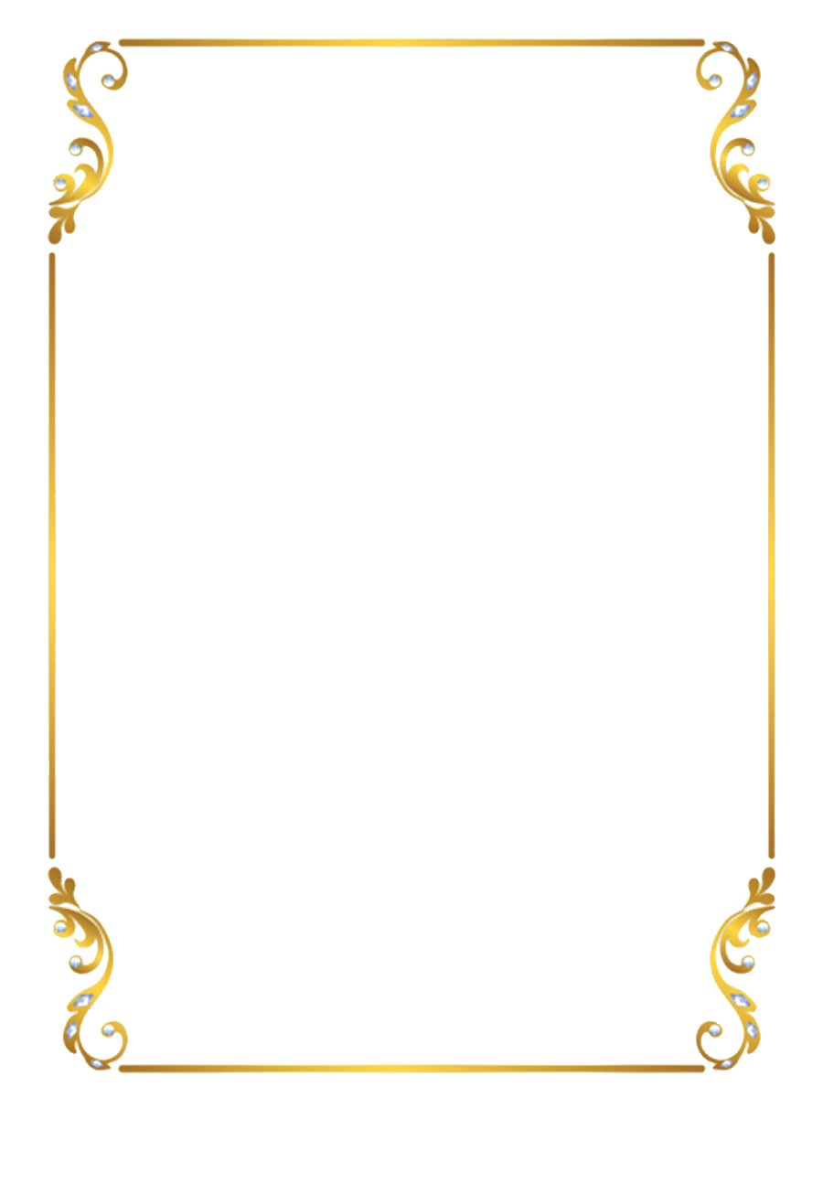Golden Border PNG Free Download | PNG All