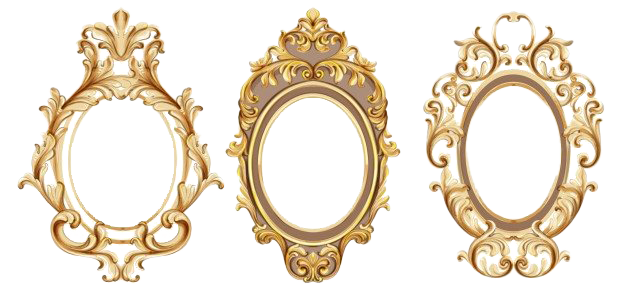oval vintage frame png