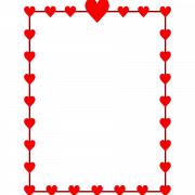 File PNG Perbatasan Hari Kasih Sayang Jantung