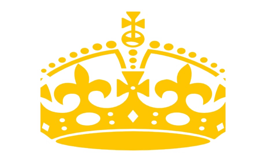 keep calm crown gold symbol