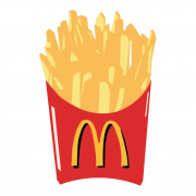 McDonalds Fries French PNG Imagem