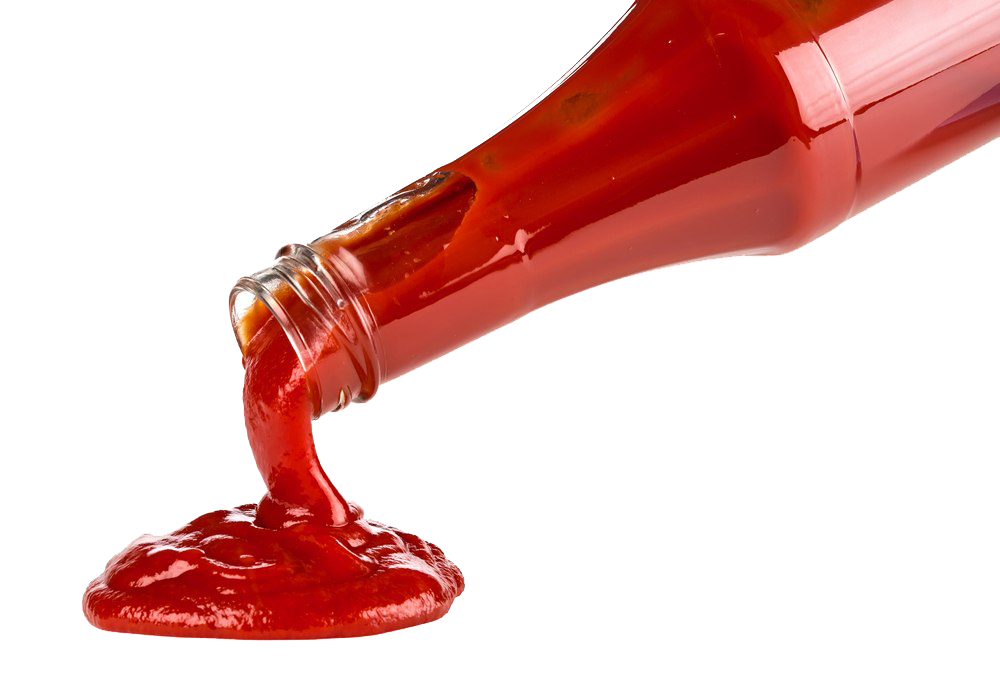 Rote Sauce transparent
