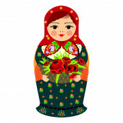 Image PNG de poupée Matryoshka russe