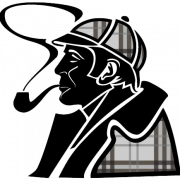 Sherlock Holmes Silhouette Achtergrond PNG -afbeelding