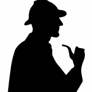 Sherlock Holmes Silhouette PNG Clipart Achtergrond