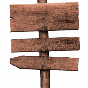 Wooden sign arrow png