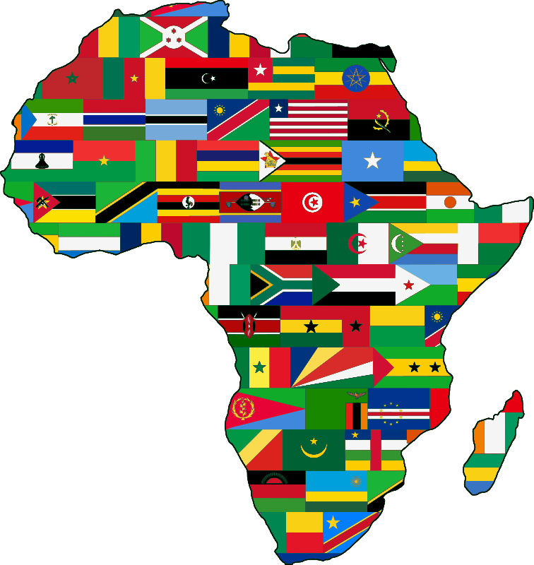 Africa Map PNG -Datei kostenlos herunterladen