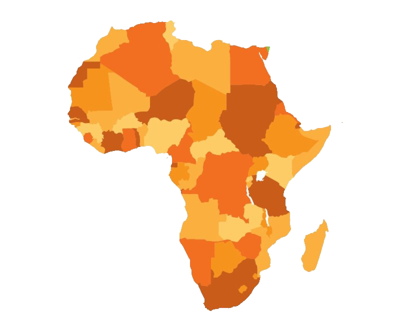 Afrika -Karte PNG -Datei