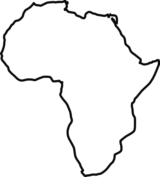 Afrika Karte PNG Bilddatei