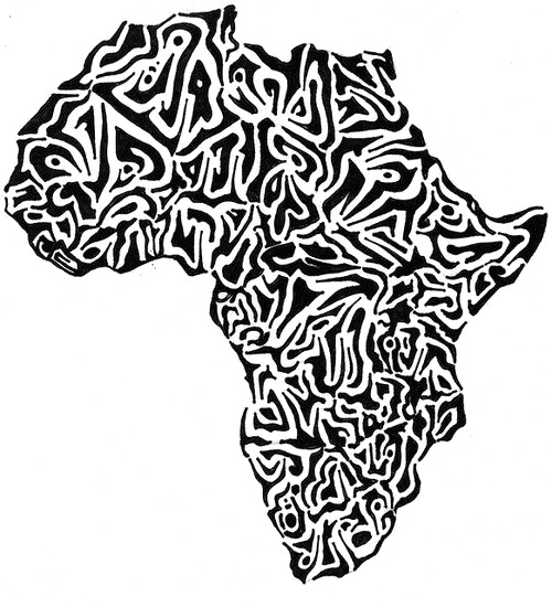 Afrika Karte PNG Foto