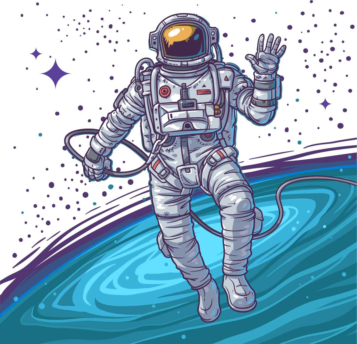 Astronaut Vector PNG Image | PNG All