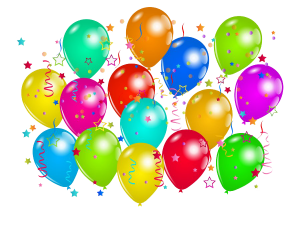 Balloon Birthday Decoration PNG Clipart