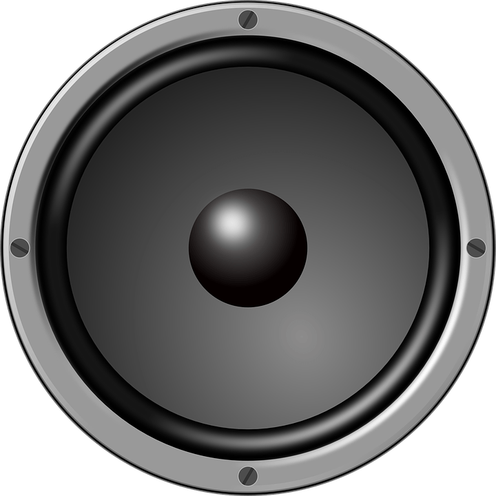 Bas audio luidsprekers png gratis afbeelding