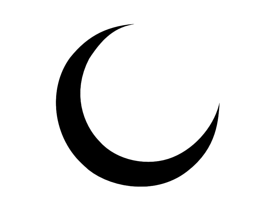 Black Crescent Moon | PNG All