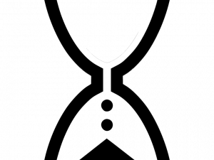 Black Hourglass PNG