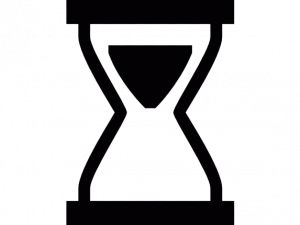 Black Hourglass PNG Pic