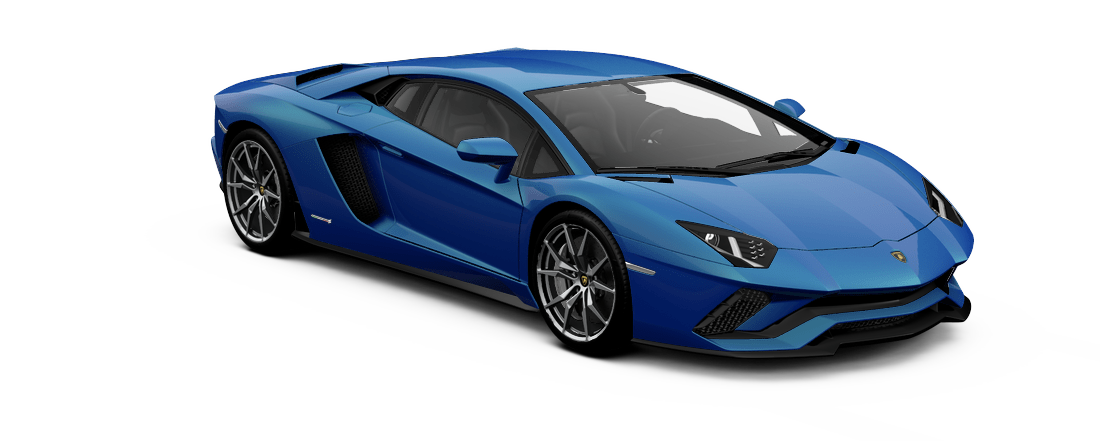 Blue Lamborghini Aventador PNG Image - PNG All