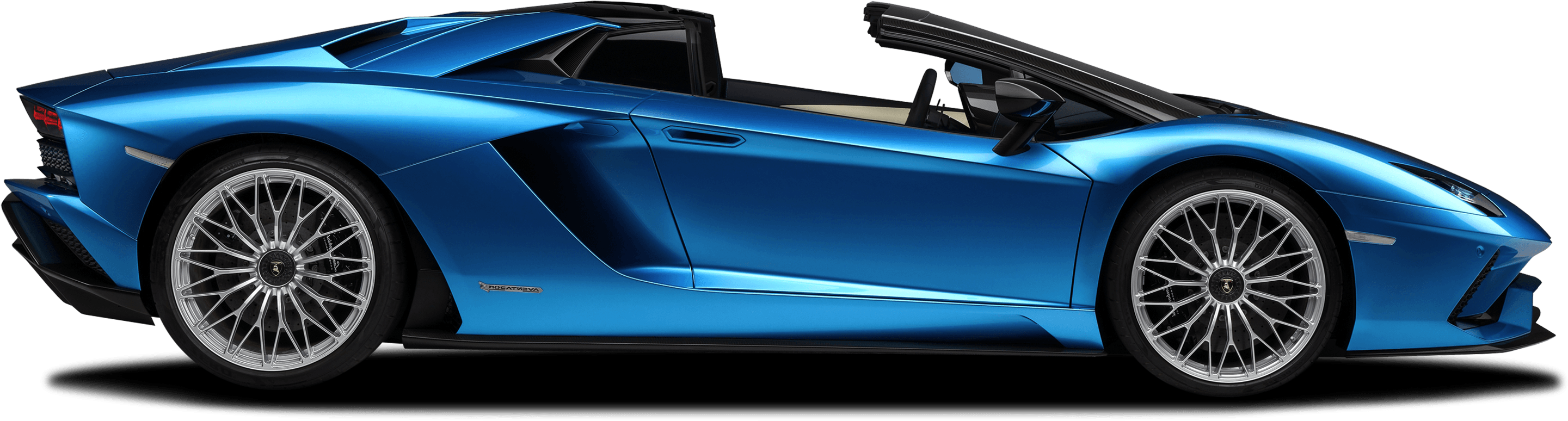 Blue Lamborghini Aventador - PNG All
