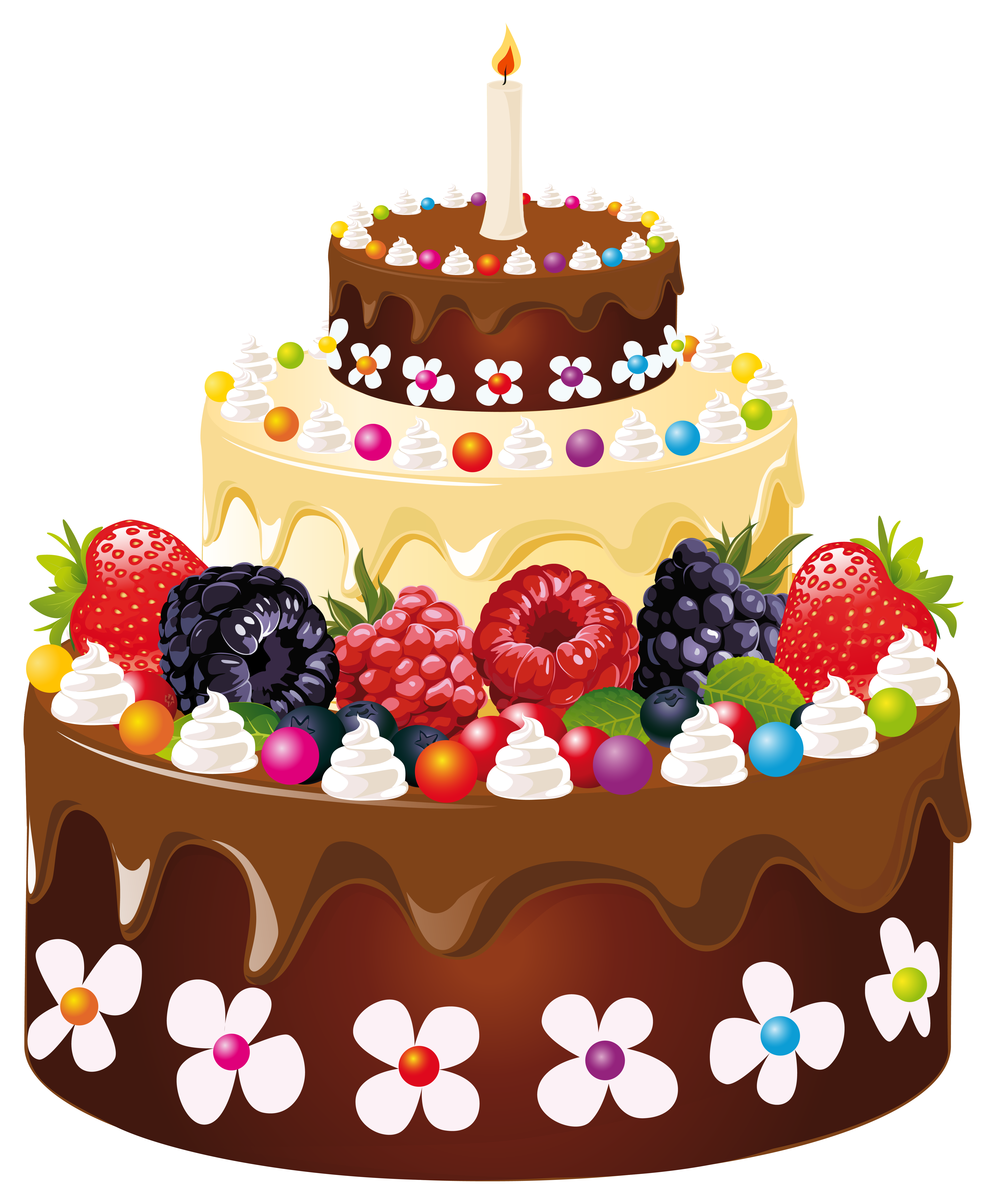 Sweet Chocolate Cake Vector Illustration PNG Picture And Clipart Image For  Free Download - Lovepik | 450134895