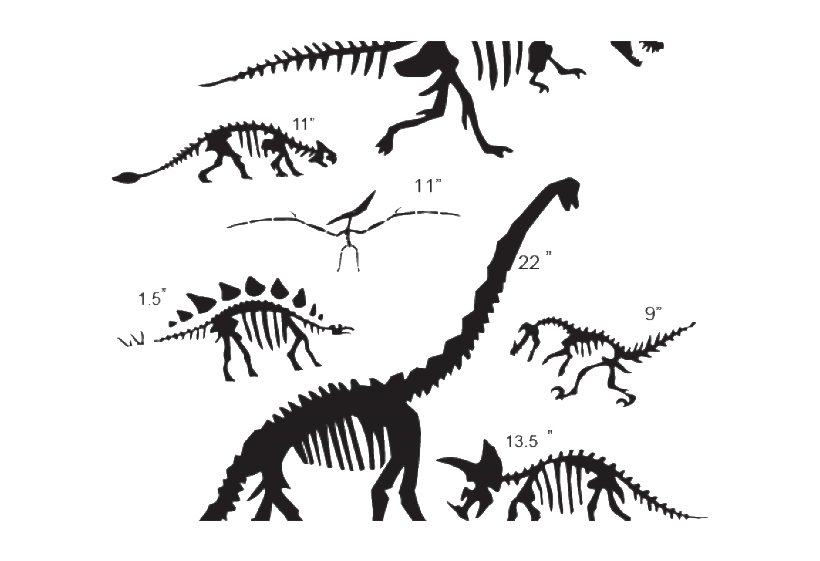 Dinozor kemikleri fosiller
