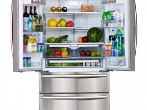 refrigerator interior, fresh produce storage, organized food items, energy-efficient appliance, Fridge PNG