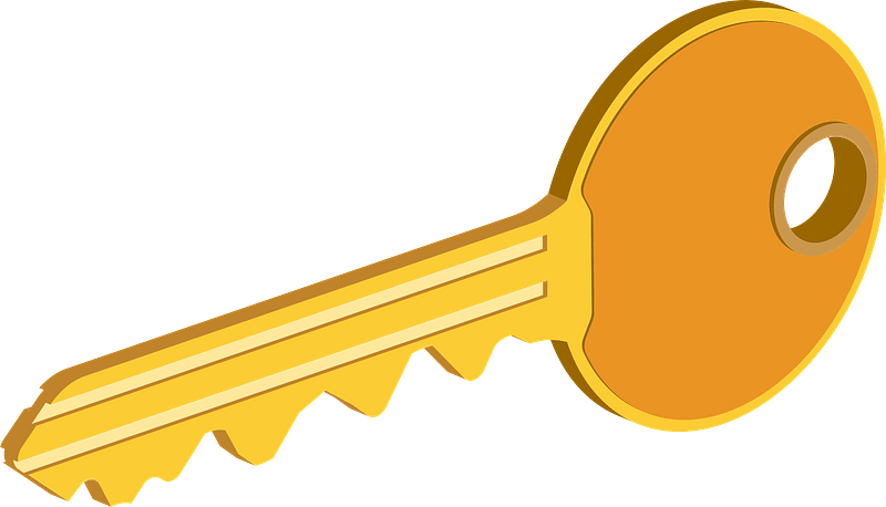 Gold Key PNG File I -download Libre