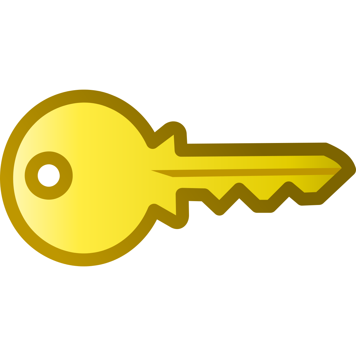 Gold Key Png Image File
