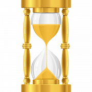 Hourglass Golden PNG Clipart