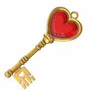 Heart Key PNG Descarga gratuita