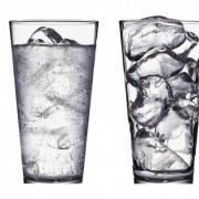 Imagem PNG de vidro de água gelo