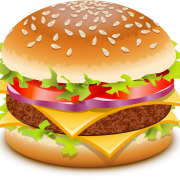 Abur cubur hamburger png yüksek kaliteli görüntü