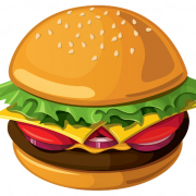 Gambar png hamburger makanan junk food