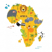 Karte von Afrika PNG kostenloses Bild
