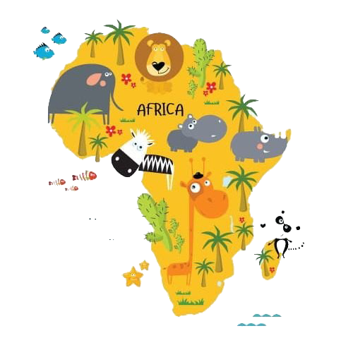 Karte von Afrika PNG kostenloses Bild