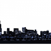 Ночной город PNG Высококачественное изображение