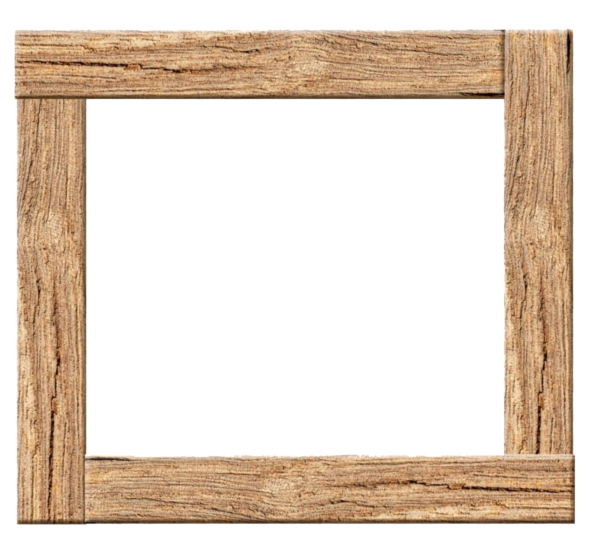 Rectangle Wooden Frame PNG 