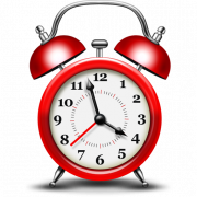 Red Alarm Clock PNG Larawan