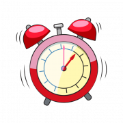 Transparent ng Red Alarm clock