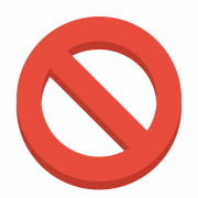 Simbolo del divieto rosso png