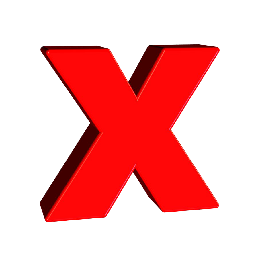 X letter PNG Transparent Images - PNG All