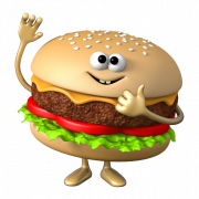 Sandviç hamburger şeffaf