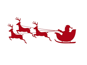 Santa Claus Sleigh PNG Clipart