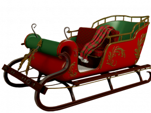 Santa Sleigh PNG Download Image