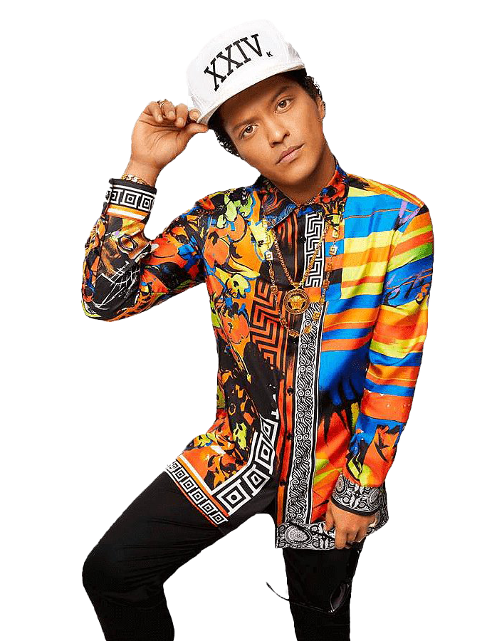 Singer Bruno Mars PNG Imagen de alta calidad