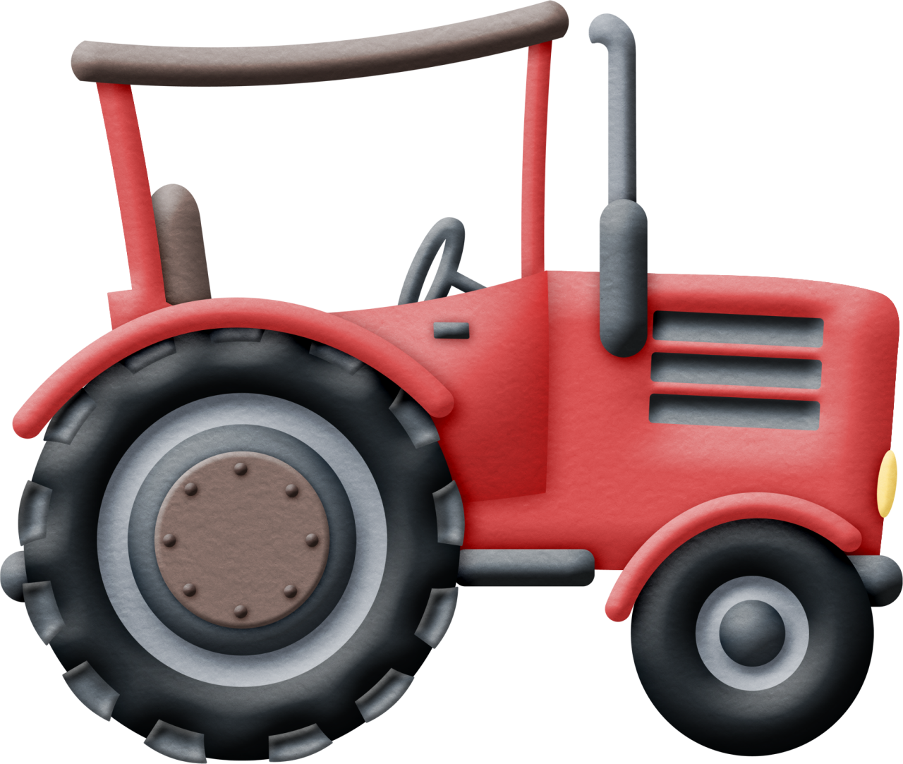 Animais Da Fazenda E Etc - Tractor - Free Transparent PNG Clipart Images  Download